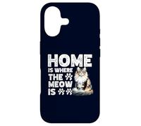 Home Is Where The Meow Is Norwegian Forest Cat Cute Kitten Case for iPhone 17