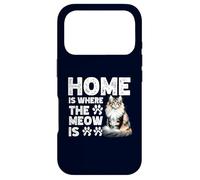 Home Is Where The Meow Is Norwegian Forest Cat Cute Kitten Case for iPhone 17 Pro