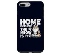 Home Is Where The Meow Is Norwegian Forest Cat Cute Kitten Case for iPhone 7 Plus/8 Plus