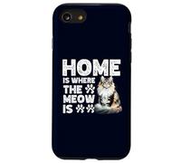 Home Is Where The Meow Is Norwegian Forest Cat Cute Kitten Case for iPhone SE (2020) / 7/8