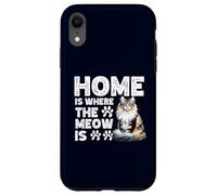 Home Is Where The Meow Is Norwegian Forest Cat Cute Kitten Case for iPhone XR