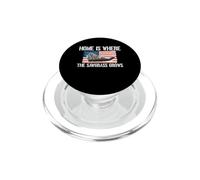 Home Is Where The Sawgrass Grows Airboat Swamp Boat PopSockets PopGrip for MagSafe