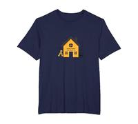 Home is Where The School is Homeschool Mom Education T-Shirt, Men's Big and Tall, Navy, 2X Tall