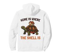 Home Is Where The Shell Is House Box Turtle Homebody Humor Pullover Hoodie
