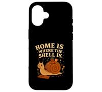 Home Is Where The Shell Is Snail Cottagecore Case for iPhone 16
