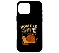 Home Is Where The Shell Is Snail Cottagecore Case for iPhone 16 Pro Max