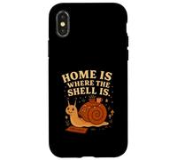 Home Is Where The Shell Is Snail Cottagecore Case for iPhone X/XS