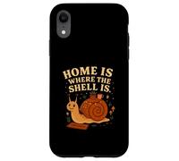 Home Is Where The Shell Is Snail Cottagecore Case for iPhone XR