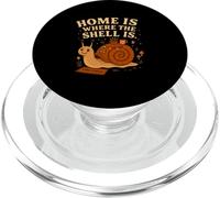 Home Is Where The Shell Is Snail Cottagecore PopSockets PopGrip for MagSafe