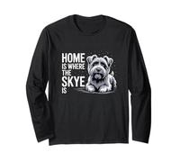 Home is Where The Skye is Cute Terrier Lover Scottish Dog Long Sleeve T-Shirt