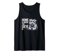 Home is Where The Skye is Cute Terrier Lover Scottish Dog Tank Top