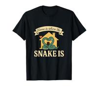 Home Is Where The Snake Is Vintage Sign Graphic T-Shirt