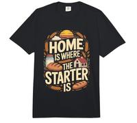 Home is Where The Starter is Sourdough Baking Comfort Colors Adult Heavyweight T-Shirt