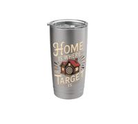 Home is Where The Target is Knife Throwing Stainless Steel Insulated Tumbler