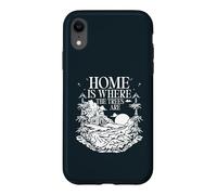 Home Is Where The Trees Are Cabin Forest Hiking Case for iPhone XR