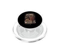 Home Is Where the Wood Is Termite Pest Control Insect PopSockets PopGrip for MagSafe
