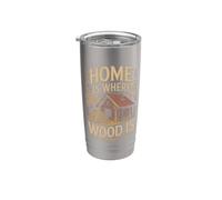 Home is Where the Wood is Termite Pest Control Insect Stainless Steel Insulated Tumbler