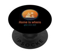 Home Is Where You Are Not (Funny Statement) PopSockets Adhesive PopGrip
