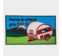 'Home Is Where You Park It' Mat, Multi Coloured One Size