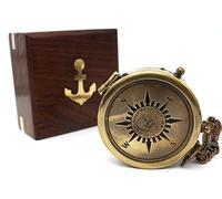 Home is Wherever Engraved Camping Compass with Wooden Case - Romantic Gift for Boyfriend, Girlfriend, Husband - Anniversary, Engagement, Wedding Gift for Him