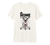 Home is with My Cornish Rex Premium T-Shirt