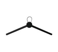 HOME IT® Clothes Hangers 48 x 2.5 x 15.5 cm, Black Lacquered Oak Wood - Minimalist and Modern Design for Gentle Storage of Clothes