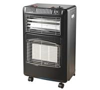 HOME It Foldable Gas Heater with Fan, 3 Heat Settings 1.5/2.8/4.2 kW, Piezo Ignition, ODS Oxygen Sensor & Tip-Over Safety, Wheeled Cabinet, for Butane/Propane Cylinders up to 11 kg