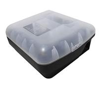 Home It® Plastic Rat Trap Box with Internal Snap Trap - Lockable Bait Station with Key - 28 × 23.5 × 13 cm - Black/Clear