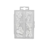 HOME IT® Work Concrete Wall Hook Set - 14 Pieces | No-Drill Fixing with Steel Pins | Easy Hammer-in Installation | Includes Storage Box | Ideal for Hanging Mirrors, Frames and Wall Décor