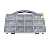 HOME It Work® Screws Assortment, 670 Pieces, Wood Screws with Torx Drive T10/T15/T20/T25, Countersunk Head, 10 Sizes, Assortment Case