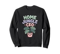 Home Jungle CEO Leafy Plant Lover Sweatshirt