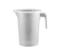 Home Kitchen 500ml/1000ml/2000ml Heat-resistant Measuring Cup Strong Toughness Plastic Clear Scale Portable Measuring Jug for Daily Use Kitchen Utensils