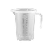 Home Kitchen 500ml/1000ml/2000ml Heat-resistant Measuring Cup Strong Toughness Plastic Clear Scale Portable Measuring Jug for Daily Use Kitchen Utensils