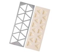 Home Kitchen Dumpling Mold Set, 16-Cavity Triangle Press Tray with Serrated Press Detail and Two-Piece Layout for Batch Prep and Family Meals Wrapper Batch Dumpling Tool
