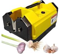 Home Kitchen Efficient Electric Garlic Top Tails Remover Machine, Bilateral Garlic Root Stem Fast Cutter, Cut Beard and Roots, Beard Trimmer, for Garlic, Onion, Single Garlic, Small Root Garlic