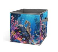 Home Laundry Basket Seahorses by The Reefs Printed Storage Box Suitable for Home Bathroom Bedroom Clothes Storage Box