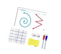 Home Learning Tracing Board for Early Learners with Drawing Practice Set, Cards and 2 Pens for Guided Work Preschool Tracing Board Drawing Practice Line Set Wipe Clean Writing Guided