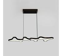 Home LED Dimmable Chandelier Interior Brass Dining Table Pendent Lamp Modern Living Room Adjustable Suspended Light Fixture Personality Studio Ceiling Hanging Light,Hanging Modern Chandelier