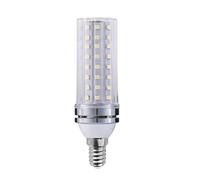 Home Light 20pcs/lot LED Corn Lamp AC85-265V Warm White Tri-Colour Changing Light E27/E14 Screw Household Pendant Bulb(Cool White,Silver e14-16w)