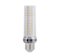 Home Light 20pcs/lot LED Corn Lamp AC85-265V Warm White Tri-Colour Changing Light E27/E14 Screw Household Pendant Bulb(Tri-Colour,Silver e27-24w)