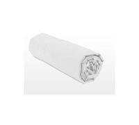 Home Linge Passion 100% Cotton Fitted Sheet - 57 Thread Count - Size 90 x 190 cm - White - 25 cm Deep Weave - Soft, Breathable, Washable