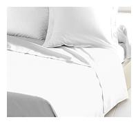 Home Linge Passion 100% Cotton Flat Sheet, White, Customized