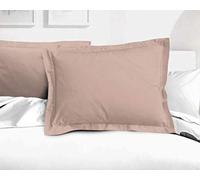 Home Linge Passion 50 x 70 cm - Set of 2 Pillowcases Oxford Finish (Flat Stitched Ruffles) 57 Thread Count Powder Pink 2 Pillowcases Oxford Finish (Flat Stitch) 57 Thread Count HP62708