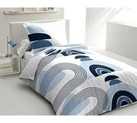 Home Linge Passion | Duvet Cover - 2 Pieces | 100% Cotton - 57 Thread Count | Single - 140 x 200 cm | Lonsdale Blue