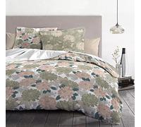 Home Linge Passion | Duvet Cover - 2 Pieces | 100% Cotton - 57 Thread Count | Single - 140 x 200 cm | Vendomes - Green