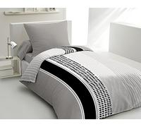 Home Linge Passion Mimosa Duvet Cover Set 140 x 200 cm Black