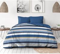 Home Linge Passion Stanis Duvet Cover Set, 240 x 260 cm, Blue