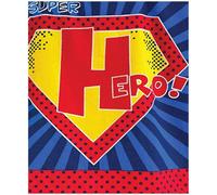 Home & Living Childrens/kids Superhero Microfibre Hooded Towel Blue/red/yellow (One Size)