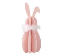 Home Living Room Decoration Item Easter Colorful Rabbit Decoration Piece Assembled Design Wooden Assembly Rabbit Modern Stepmom Ornament (A, One Size)