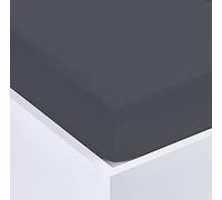 Home Living Super Soft Terry Towelling Stretch Fitted Sheet Mattress Protection Cover Fully Elasticated Extra Deep Breathable All Seasons (Charcoal, King)